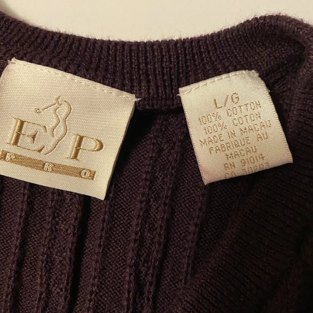 EP Pro Men's Cable Knit Sweater Vest‎ Sleeveless Pullover 100% Cotton